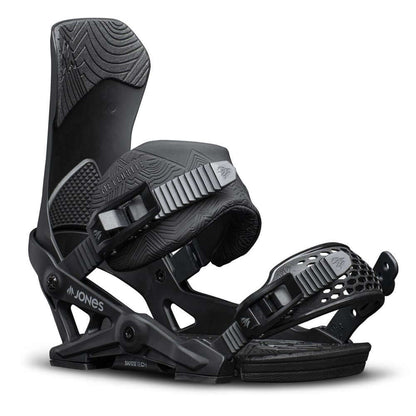 Jones Men's Meteorite Snowboard Bindings Eclipse Black S - Jones Snowboard Bindings