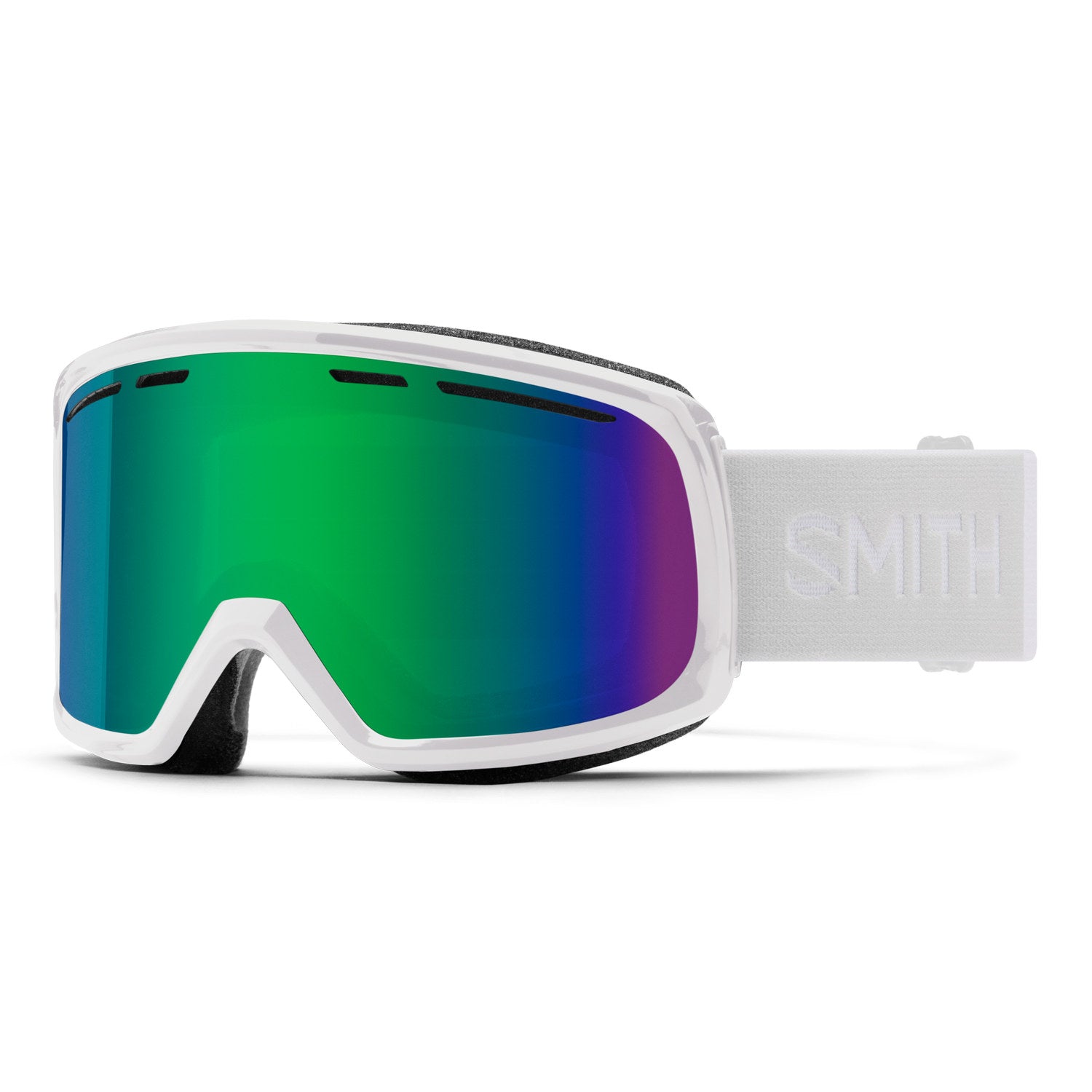 Smith Range Snow Goggle White / Green Sol-X Mirror Snow Goggles