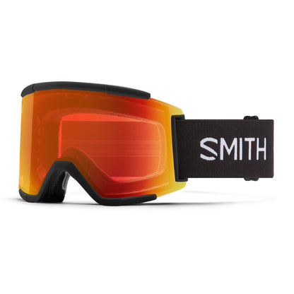 Smith Squad XL Snow Goggle Black ChromaPop Everyday Red Mirror - Smith Snow Goggles