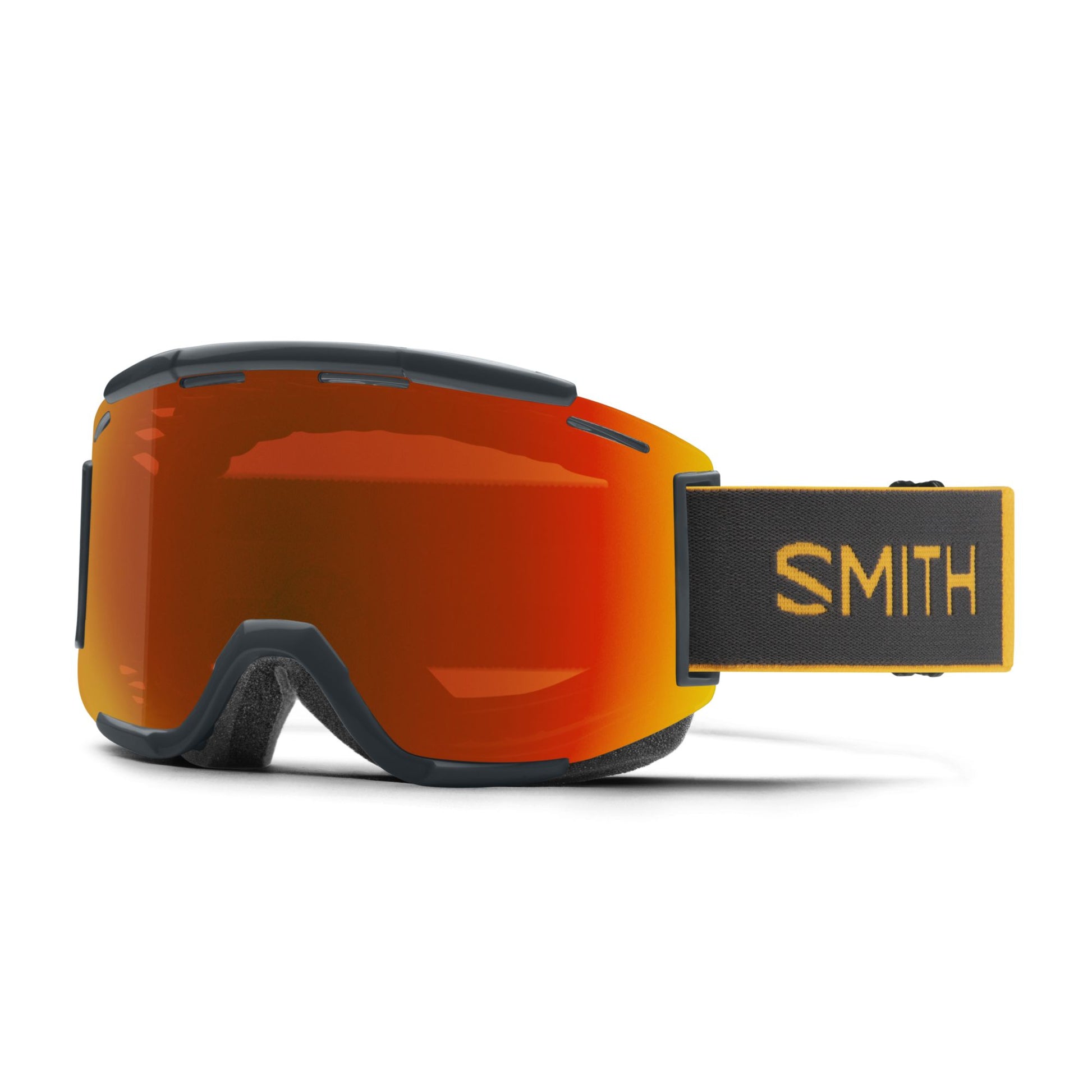 Smith Squad MTB Goggles Slate/Fool's Gold / ChromaPop Everyday Red Mirror Bike Goggles