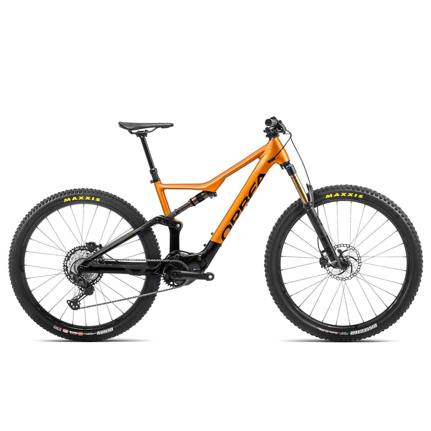 Orbea Rise H10 20mph Leo Orange/Black Gloss M Mountain Bikes