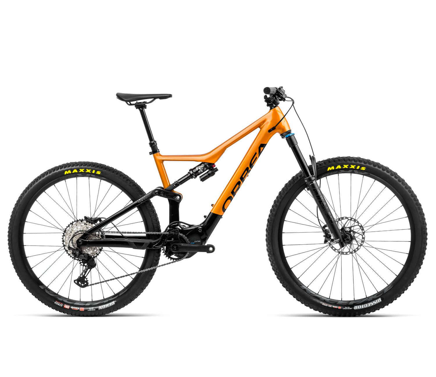 Orbea Rise H10 20mph Leo Orange/Black Gloss L Mountain Bikes