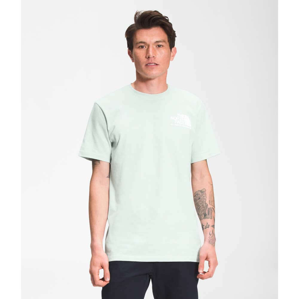 The North Face Men's Coordinates S/S Tee Green Mist SS Shirts