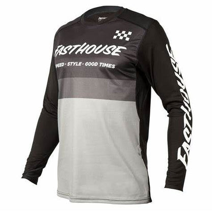 Fasthouse Alloy Kilo LS Jersey Black Gray XXL - Fasthouse Bike Jerseys