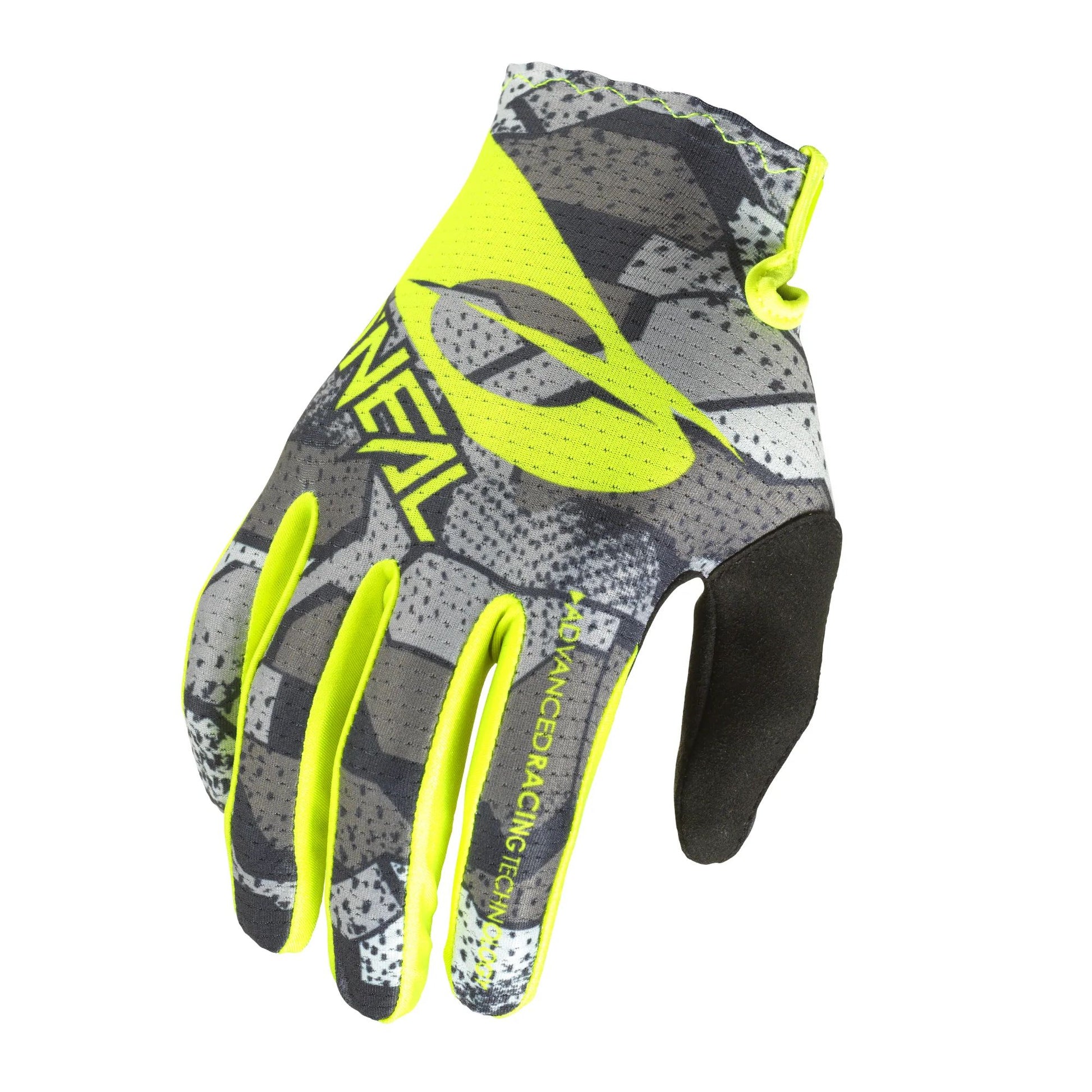 O'neal Matrix Glove Camo Gray Neon Bike Gloves