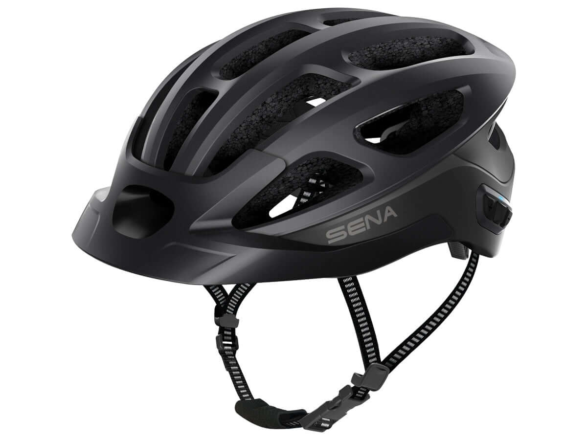 Sena R1 Evo Smart Bluetooth Cycling Helmet Matte Black Bike Helmets