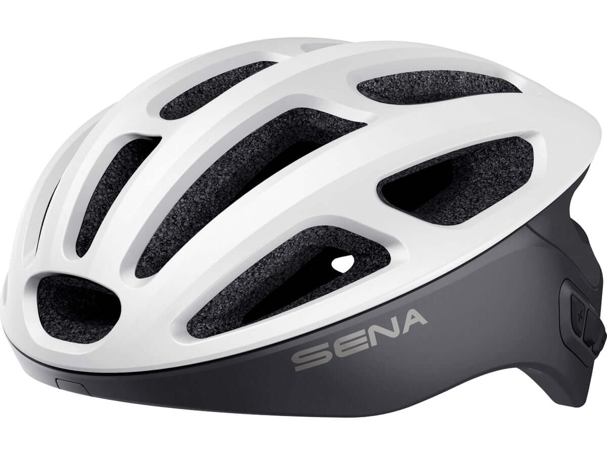 Sena R1 Smart Bluetooth Cycling Helmet Matte White Bike Helmets