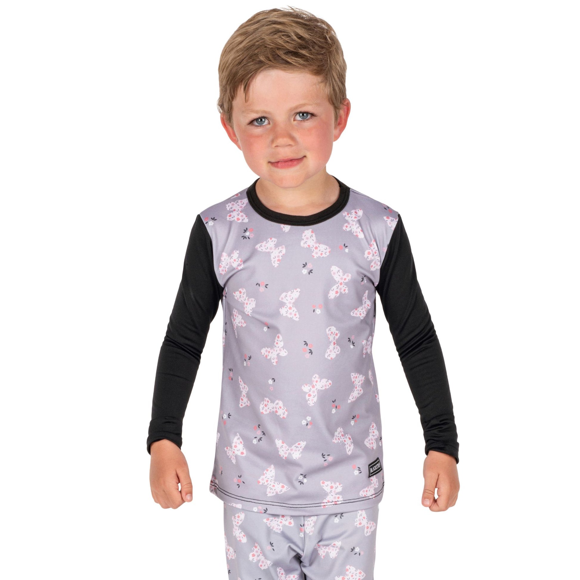 Blackstrap Youth Therma Baselayer Top Butterflies Base Layer Tops