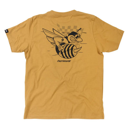 Fasthouse Men's Swarm Tee Vintage Gold M - Fasthouse SS Shirts