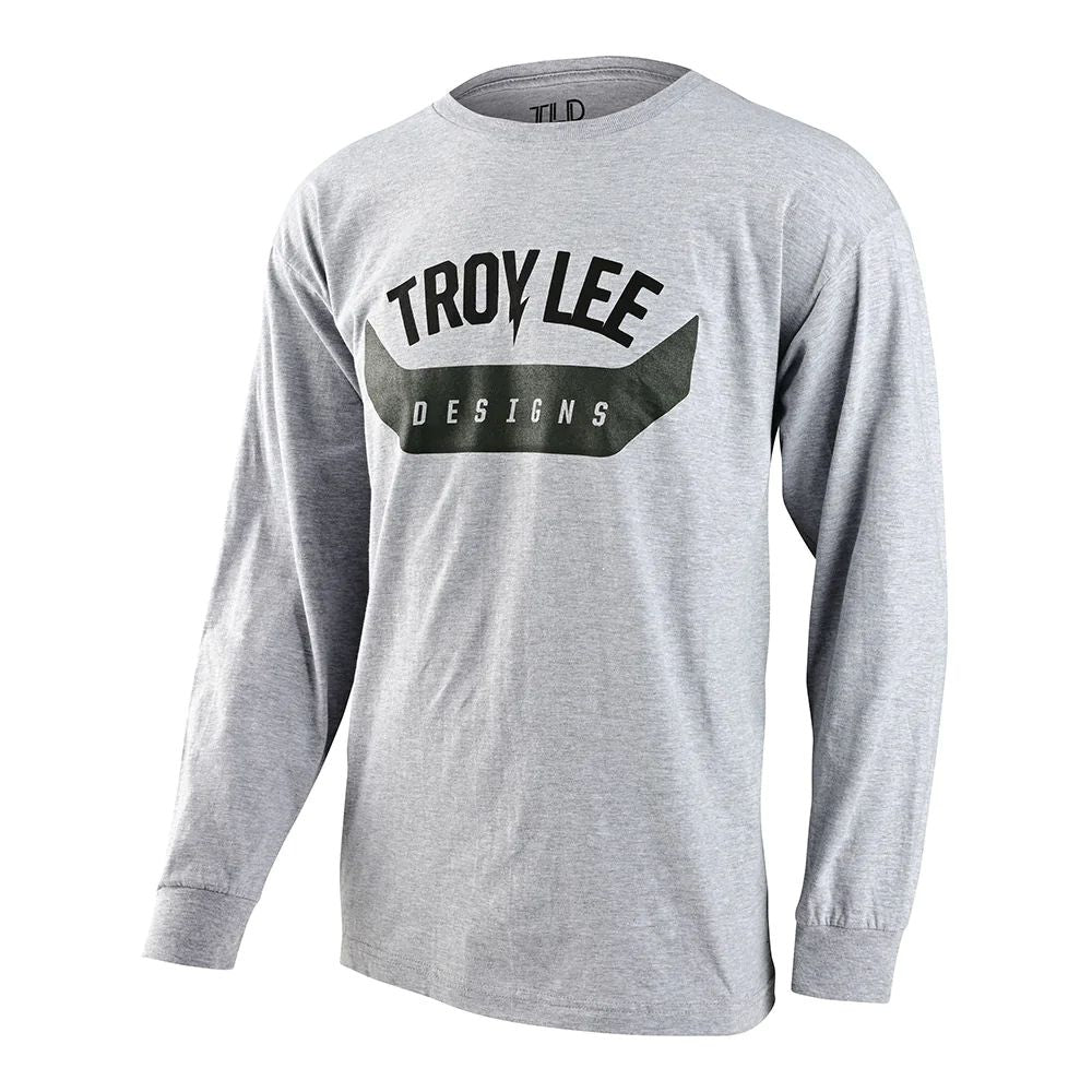 Troy Lee Designs Men's Arc Long Sleeve Tee Heather Gray SS Shirts
