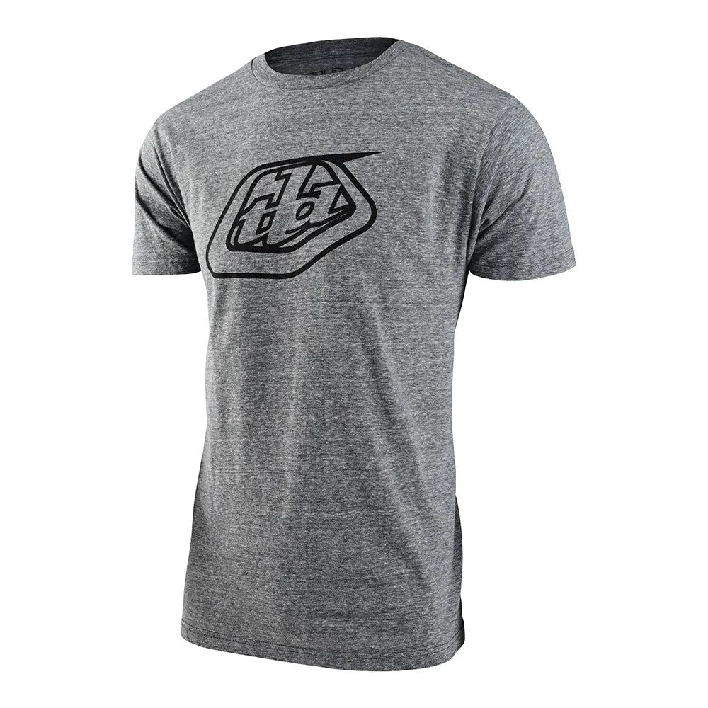 Troy Lee Designs Men's Badge Short Sleeve Tee Ash Heather S SS Shirts