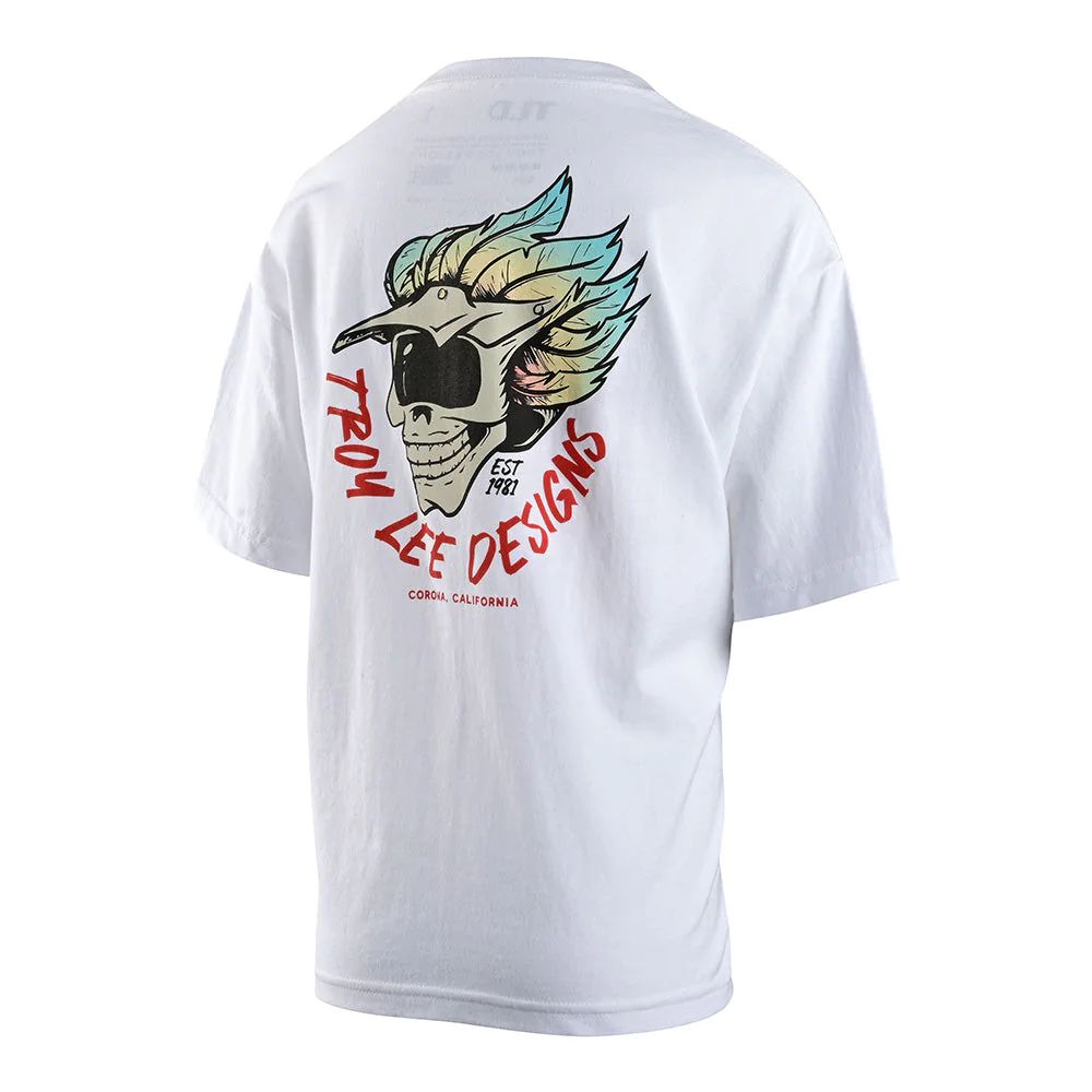 Troy Lee Designs Youth Feathers SS Tee White - Troy Lee Designs SS Shirts