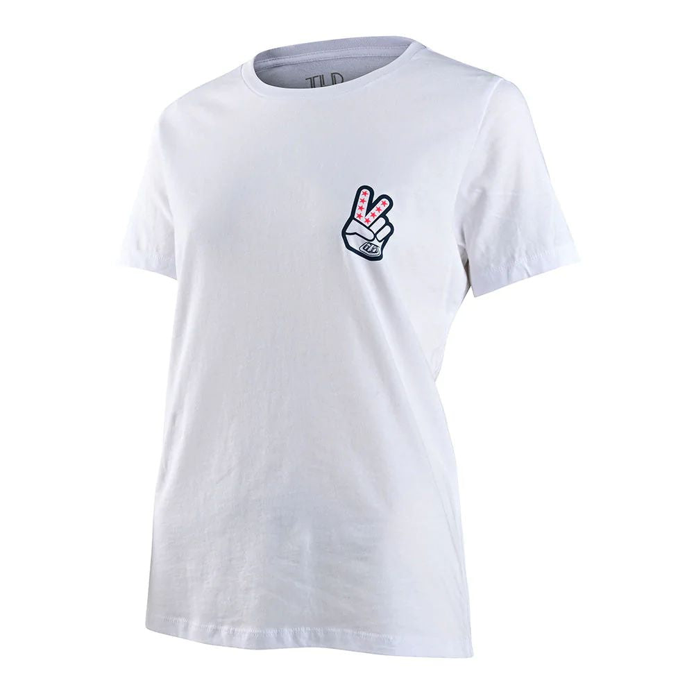 Troy Lee Designs Women's Peace Out SS Tee White SS Shirts