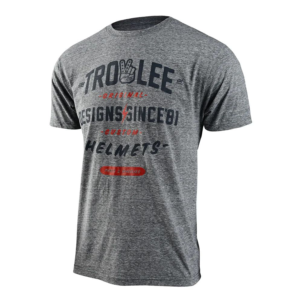 Troy Lee Designs SS Tee Roll Out Ash Heather M - Troy Lee Designs SS Shirts