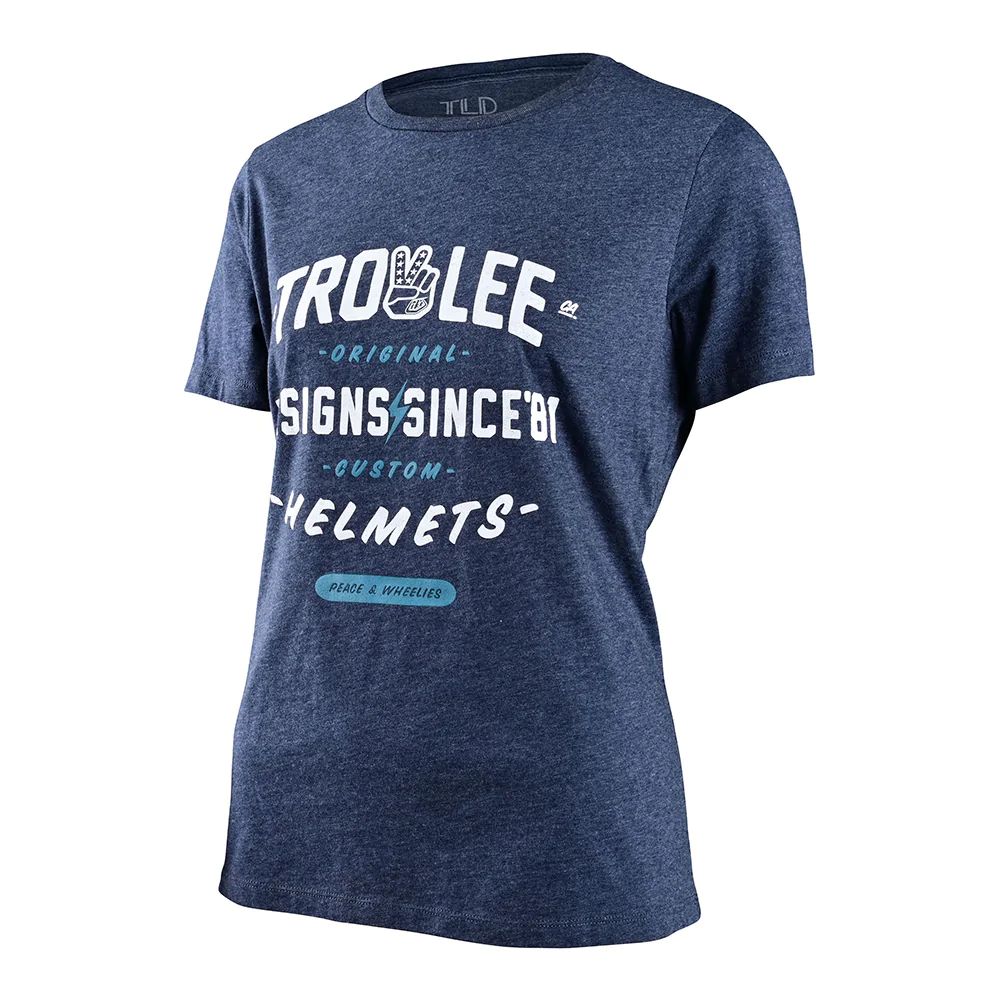 Troy Lee Designs Women's SS Tee Roll Out Navy Heather SS Shirts