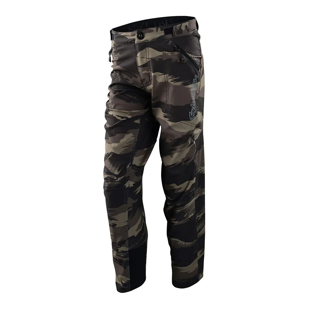 Troy Lee Designs Youth Skyline Pant Brushed Camo Military - Troy Lee Designs Bike Pants