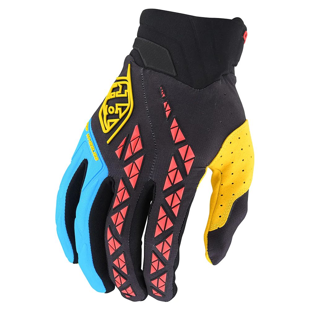 Troy Lee Designs SE Pro Glove Solid Black/Yellow Bike Gloves