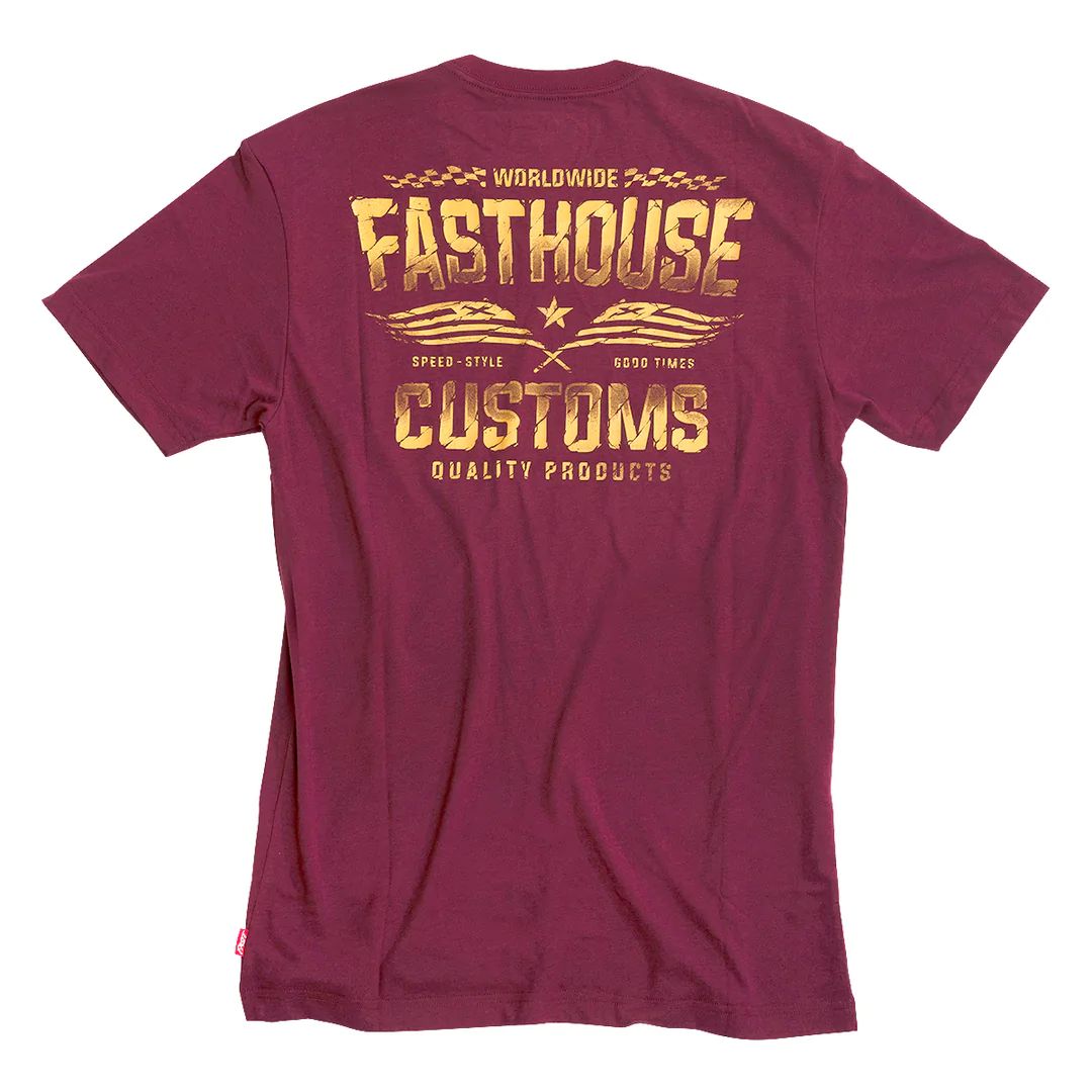 Fasthouse Tremor Tech Tee Maroon SS Shirts