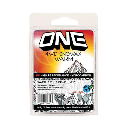Oneball 4WD Snow Wax - 165g WARM - 32F to 26F 165 - Oneball Wax