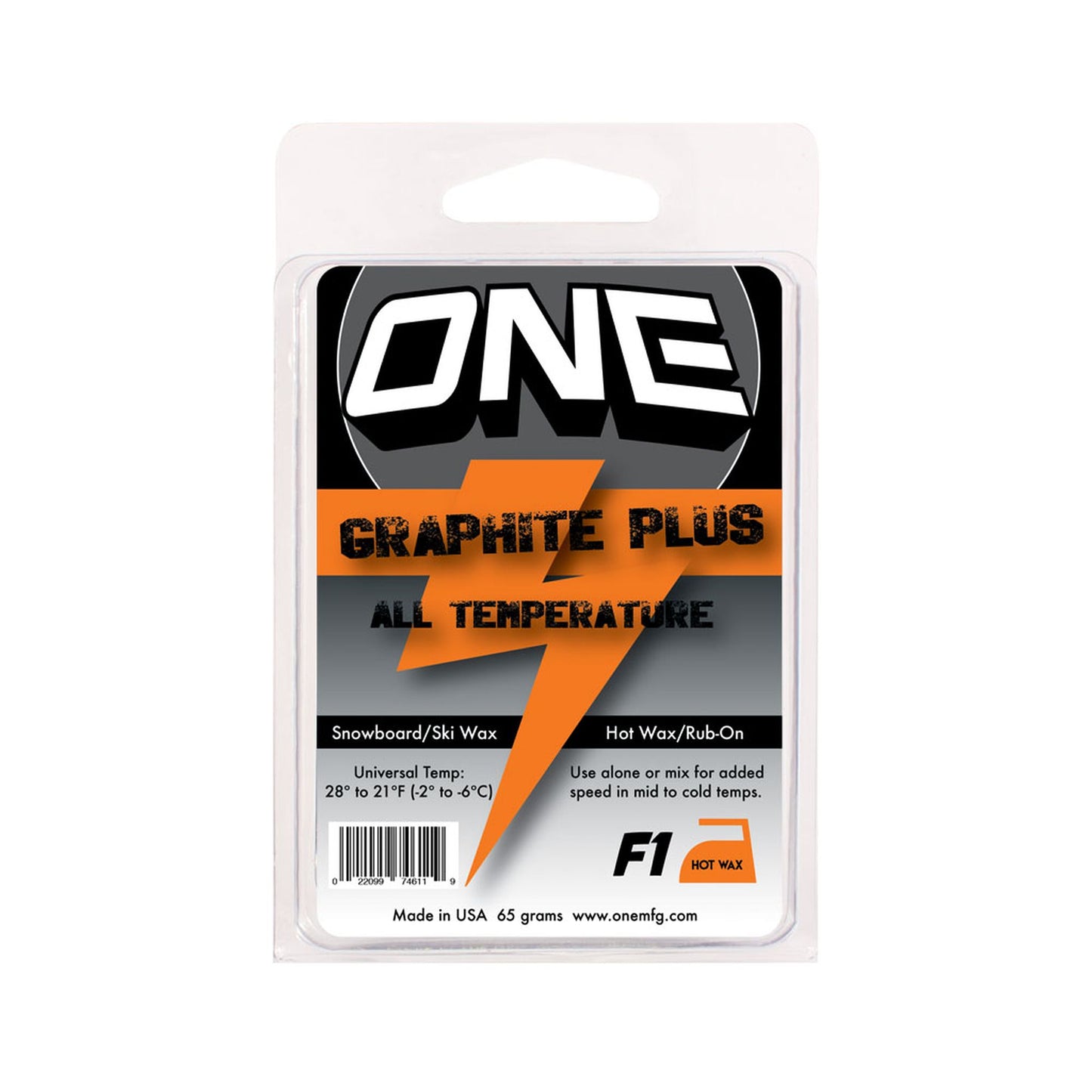 Oneball F1 Black Magic Graphite Snow Wax (65 Gram) One Color OS Wax