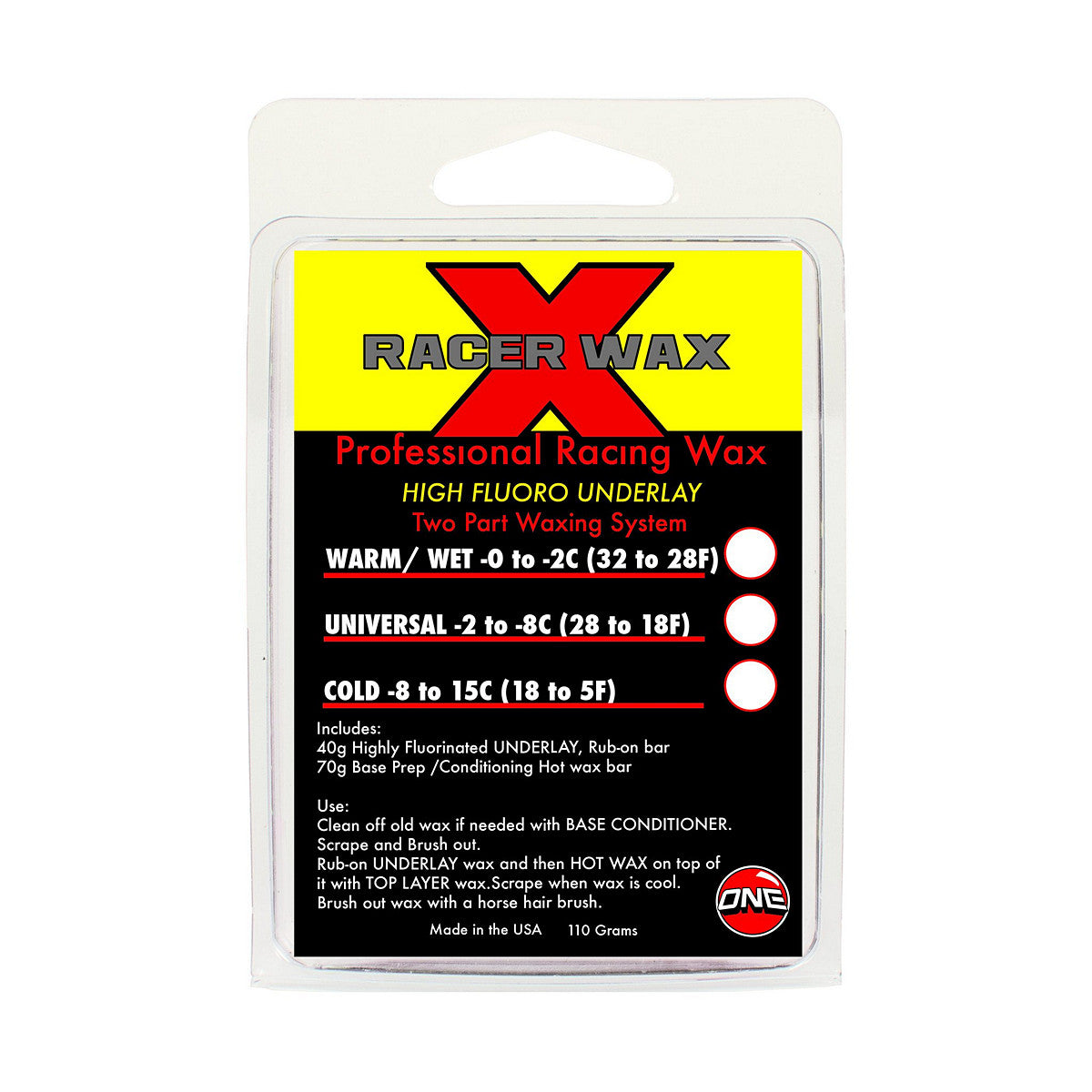 Oneball Racer X-Wax Underlay Snow Wax