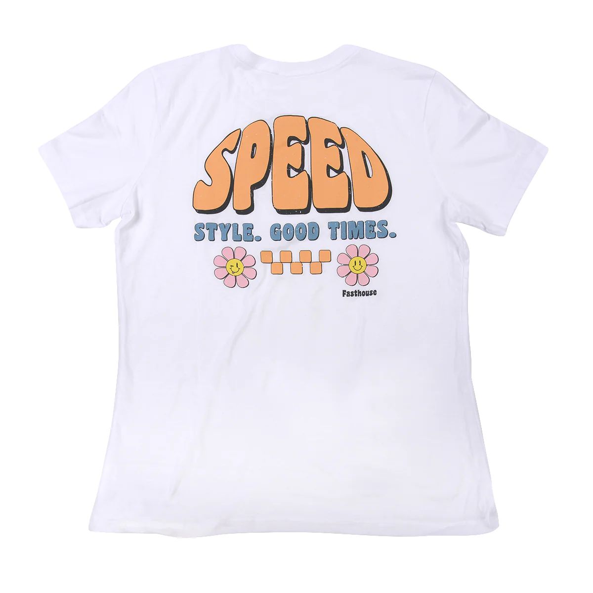 Fasthouse Women's Peachy Keen Tee Vintage White S - Fasthouse SS Shirts