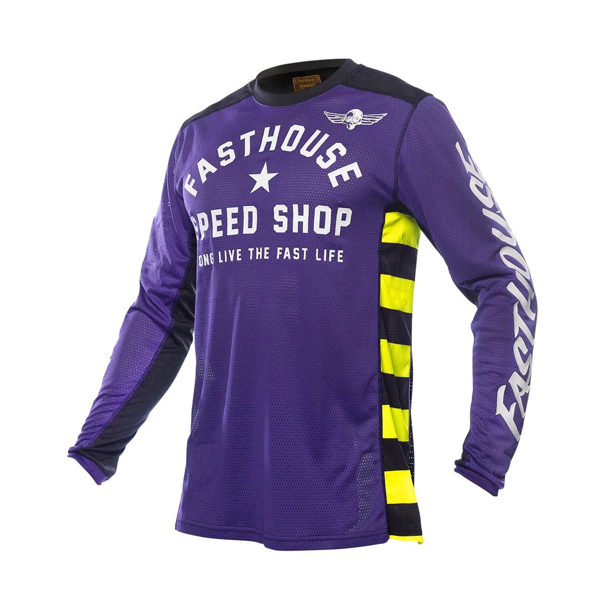 Fasthouse Youth A/C Grindhouse Originals Jersey Purple Black Bike Jerseys