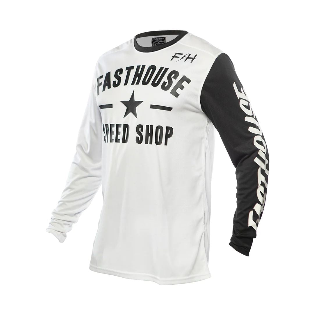 Fasthouse Youth Carbon Jersey White Bike Jerseys