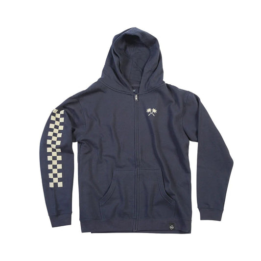 Fasthouse Youth Haven Hooded Zip-Up Navy YS Sweatshirts & Hoodies