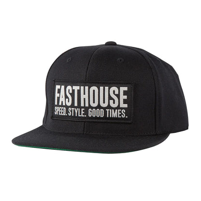 Fasthouse Blockhouse Hat Black OS - Fasthouse Hats