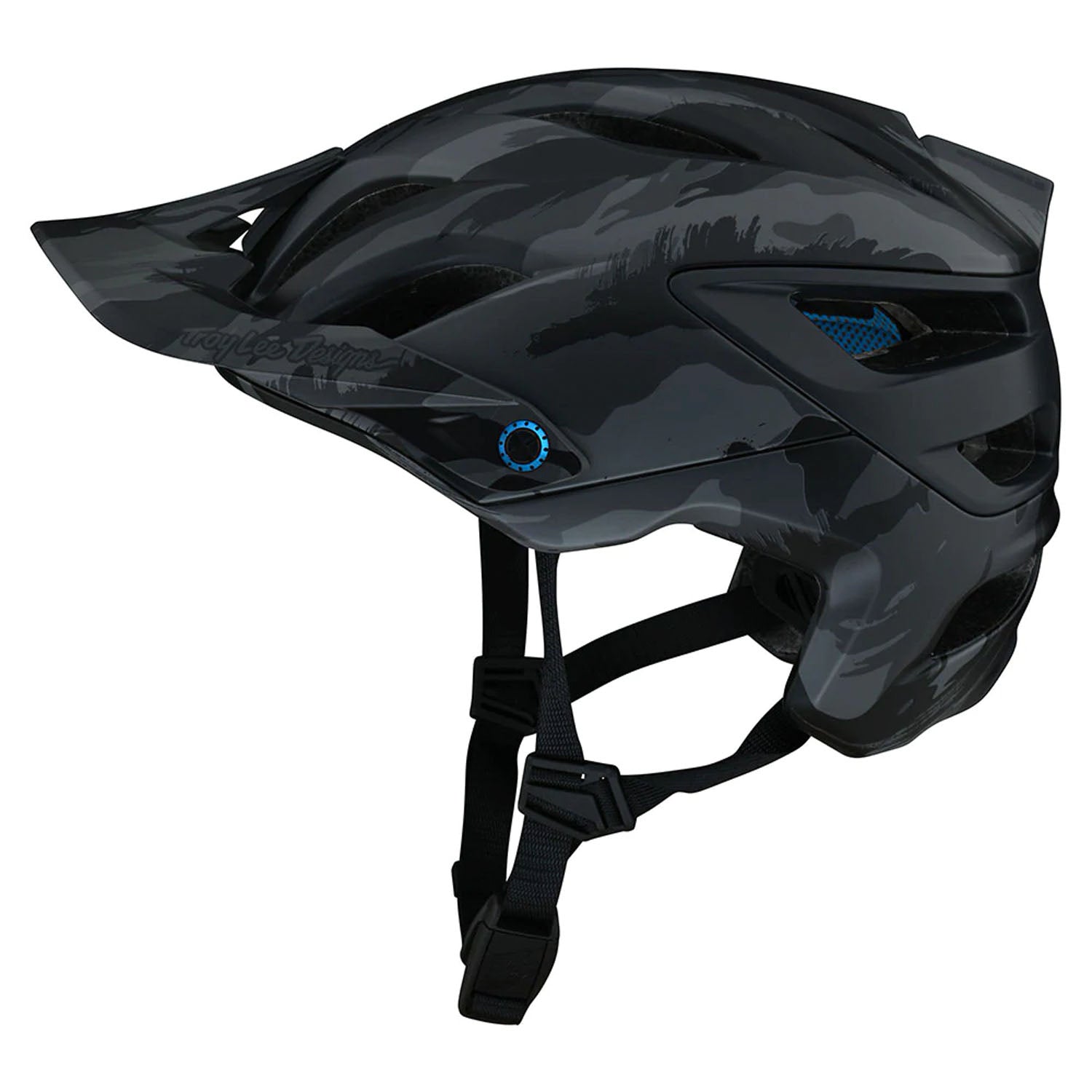 Troy Lee Designs A3 MIPS Helmet Brushed Camo - Blue Bike Helmets
