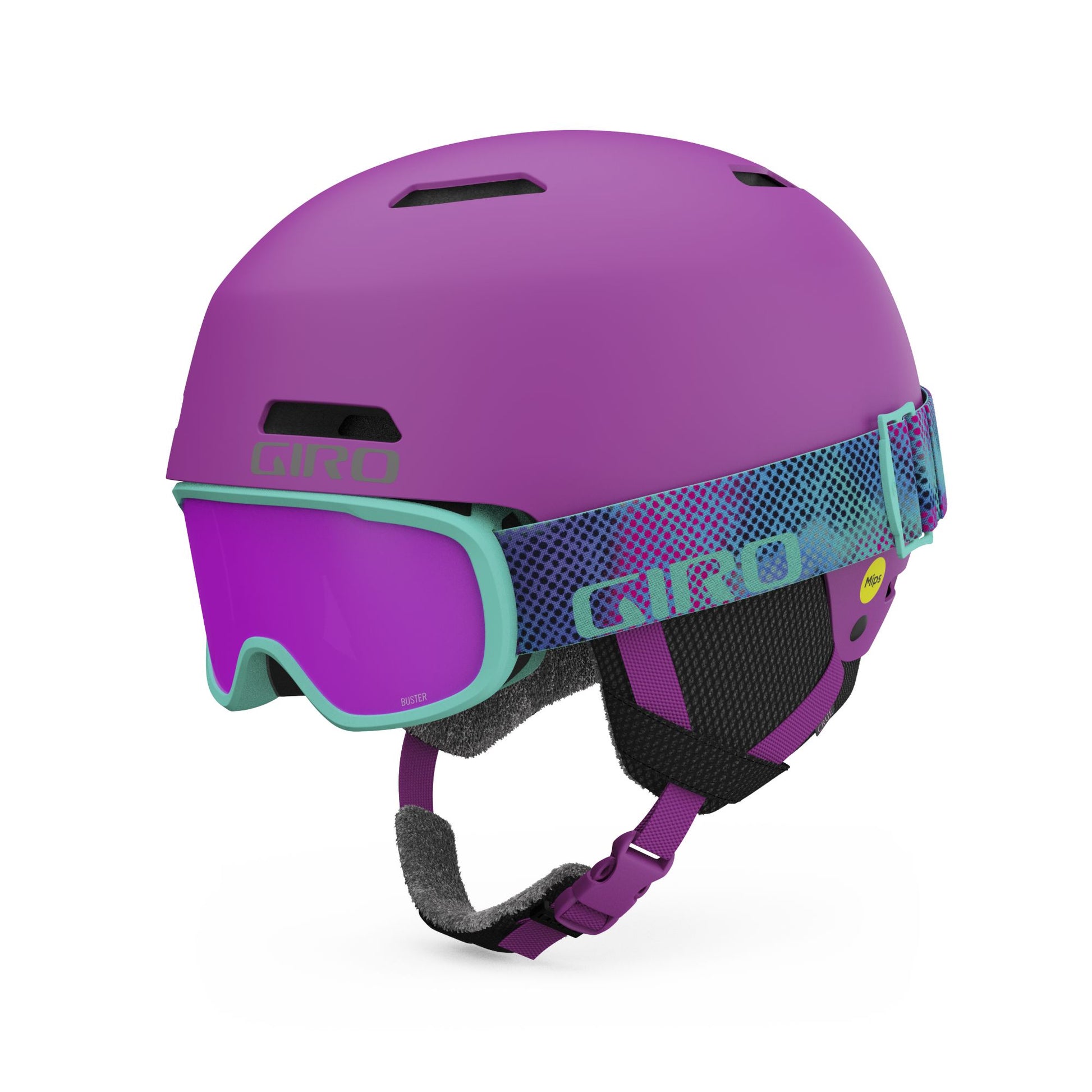 Giro Youth Crue MIPS CP Helmet Matte Berry Snow Helmets