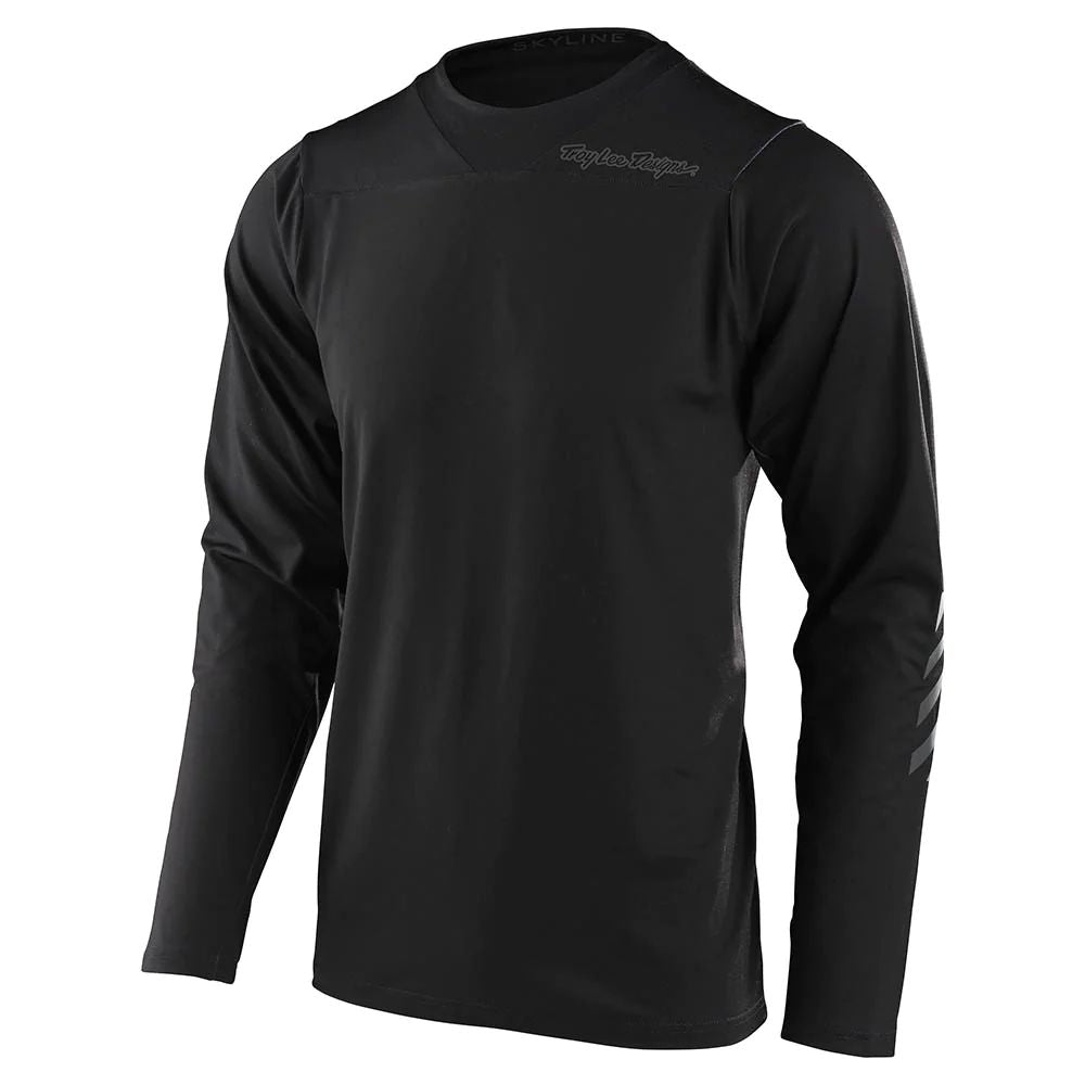 Troy Lee Designs Skyline Chill Solid LS Jersey Black - Troy Lee Designs Bike Jerseys